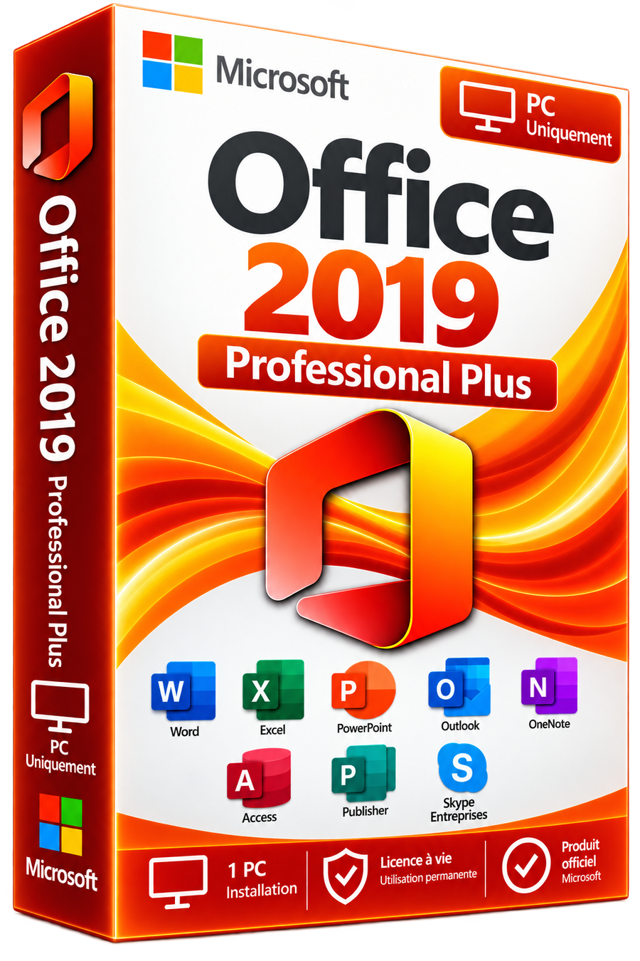 Licence Microsoft Office 2019 Professionnel Plus – Clé officielle à vie
