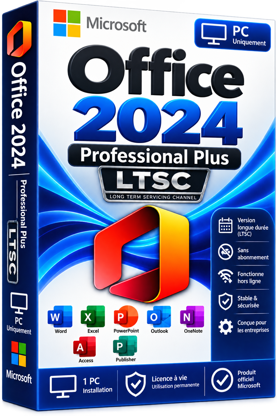 Licence Microsoft Office 2024 Professionnel Plus LTSC – Clé Officielle à Vie