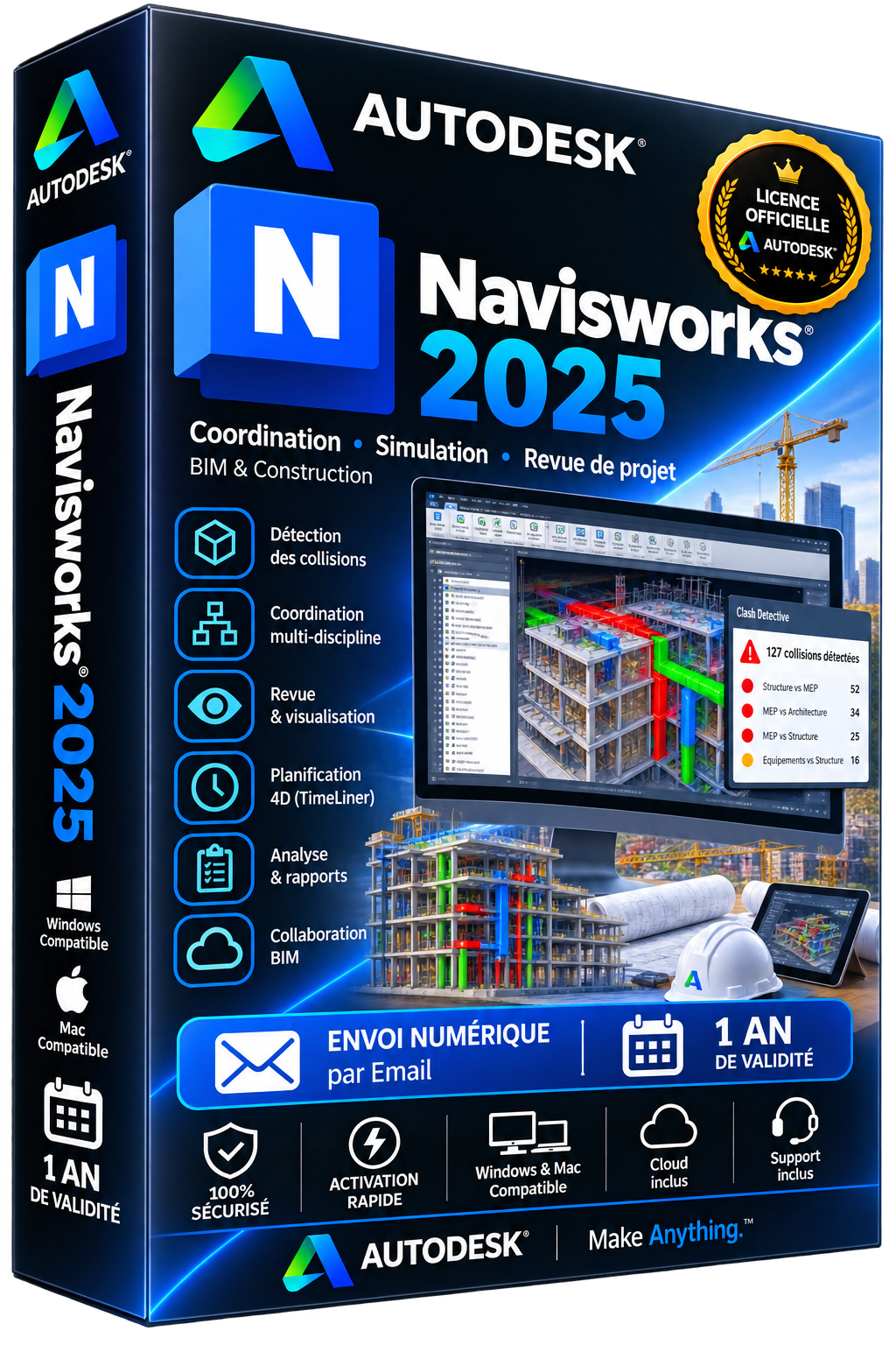 Autodesk Navisworks 2025 — Licence officielle | Abonnement 1 an