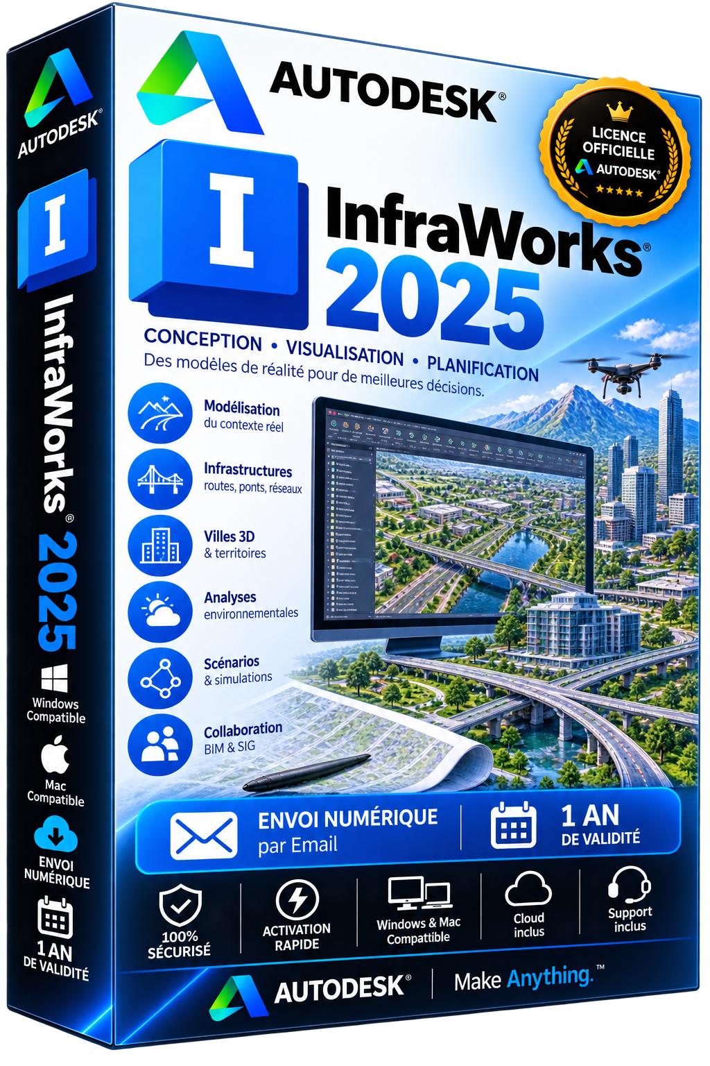 Autodesk InfraWorks 2025 — Official License | 1-Year Subscription