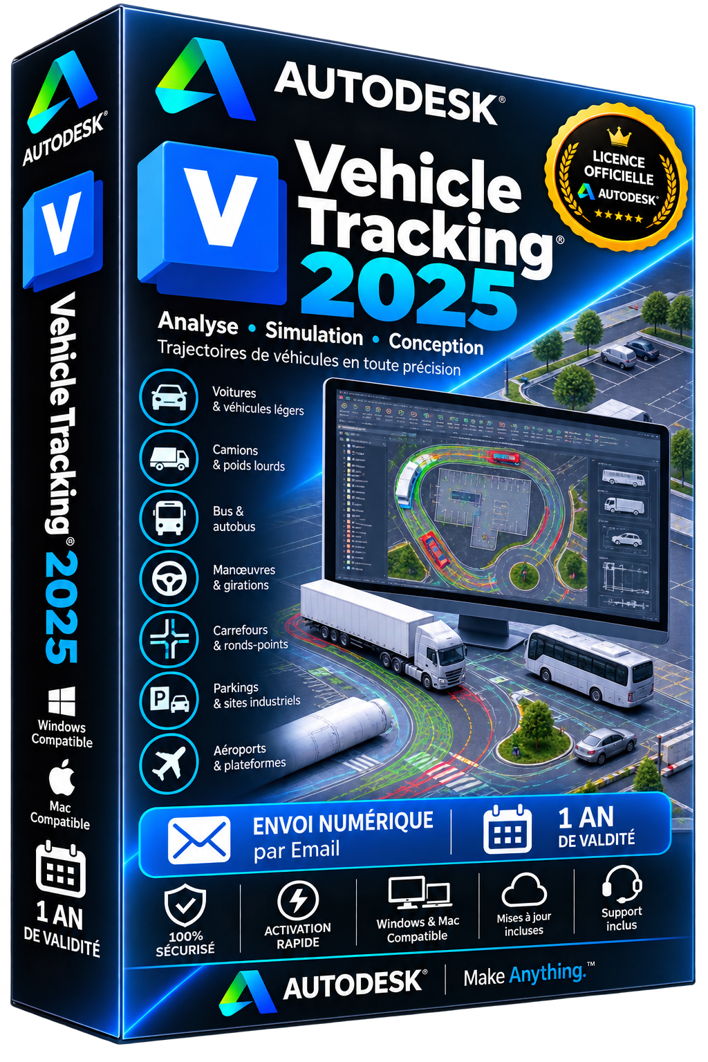 Autodesk Vehicle Tracking 2025 — Official License | 1-Year Subscription