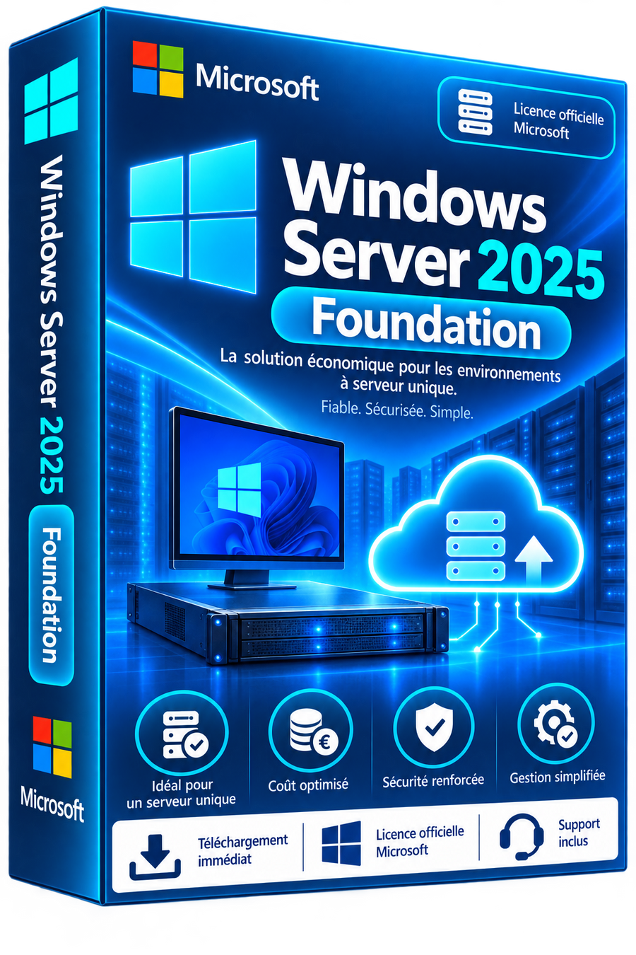 Boîte Windows Server 2025 Foundation – Licence Officielle Microsoft