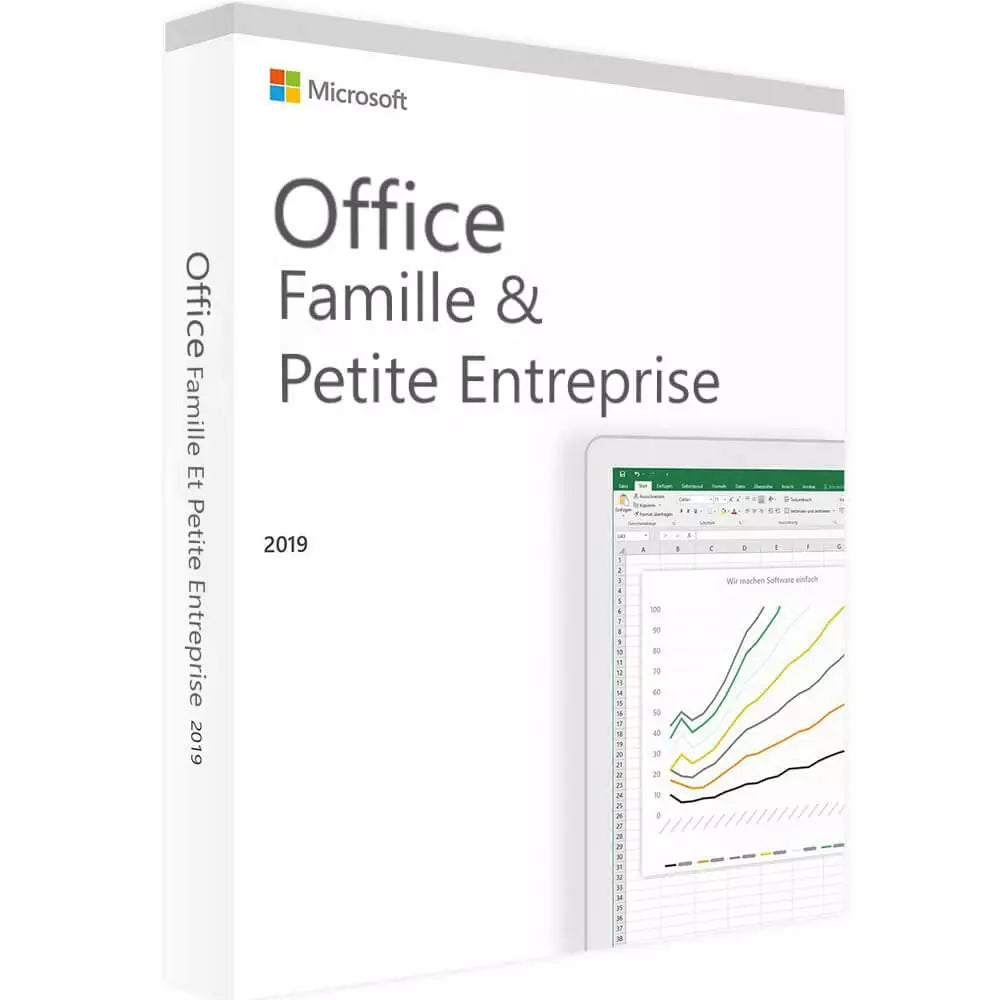 Microsoft Office 2019 Famille et Petite Entreprise – Licence Officielle à Vie (PC)